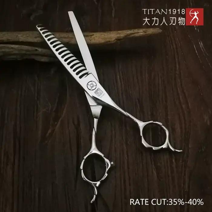 Ciseaux de coiffure professionnels titan, ciseaux amincissants, ciseaux de salon de coiffure