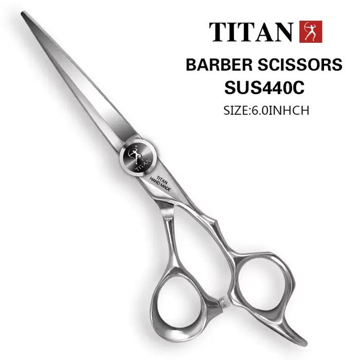 Titan 6 pouces outil de style de coupe d'amincissement ciseaux à cheveux en acier inoxydable ciseaux