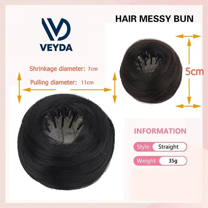 Chignon en Fiber synthétique haute température, quatre couleurs en vente, accessoire pour cheveux po