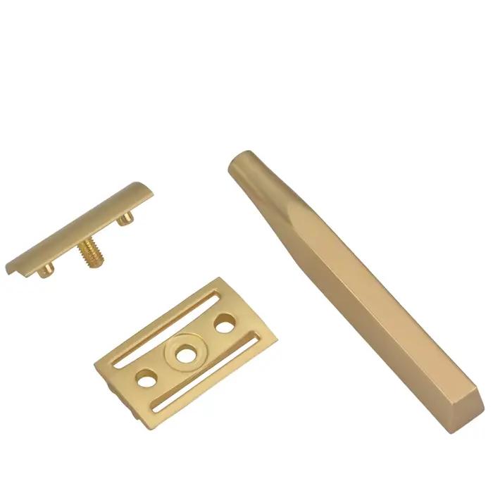 YAQI Golden Bar 3 pièces couleur dorée mate rasoir de sécurité pour hommes