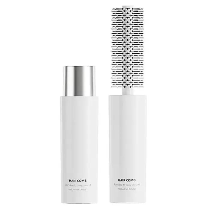 Brosse à cheveux ronde bouclée, 1 pièce, brosse à cheveux Portable de voyage, peigne de coiffure pou