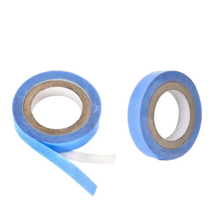 1/2/3 rouleau 0.8 CM * 3 Yards Super cheveux ruban bleu ruban adhésif Double face pour Extension de 