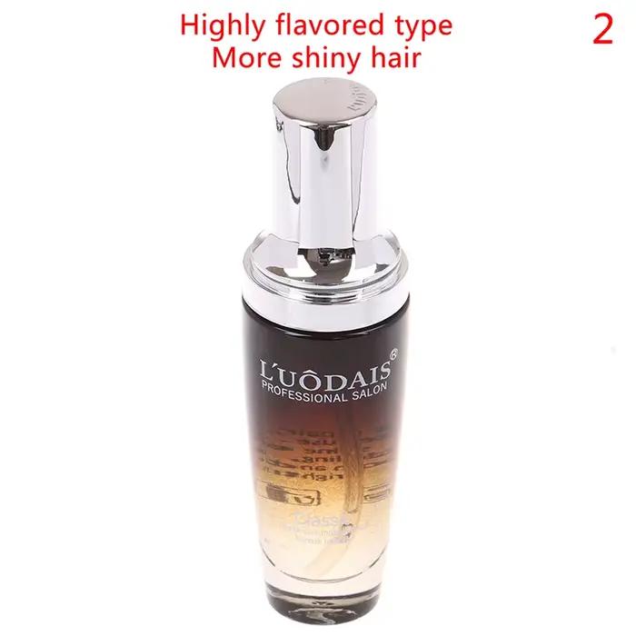 LUODAIS huile d'argan réparation des cheveux Essence de brillance plus lisse pour cheveux secs et en