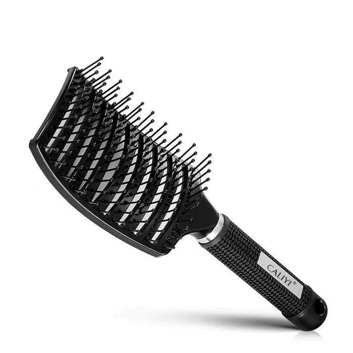 Brosse peigne à cheveux professionnelle, brosse ventilée incurvée pour un séchage plus rapide, bross