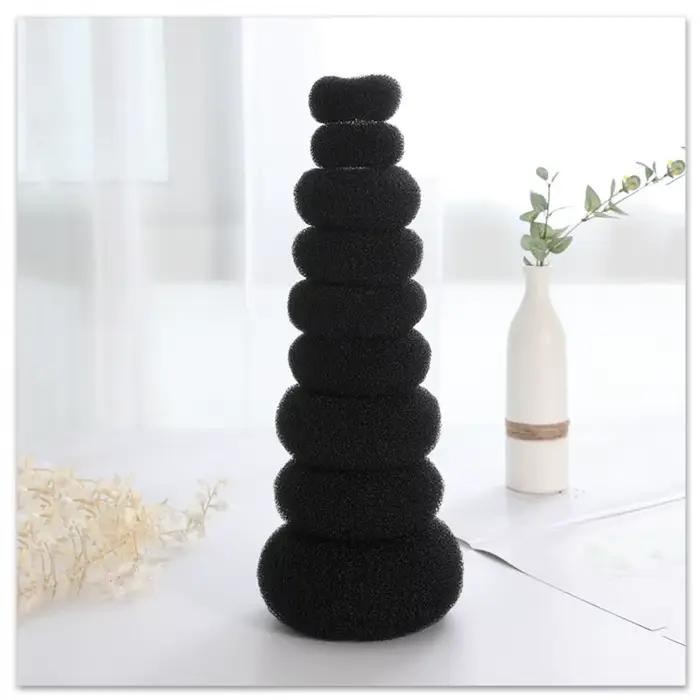 3 pièces chignon beignet mousse magique produits coiffure paresseux cheveux accessoires pour filles 