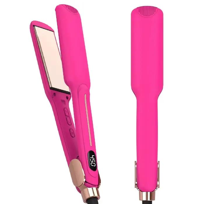 Lisseur de cheveux infrarouge 450 ℉   Lisseur à cheveux en titane, chauffe rapidement en 30 secondes