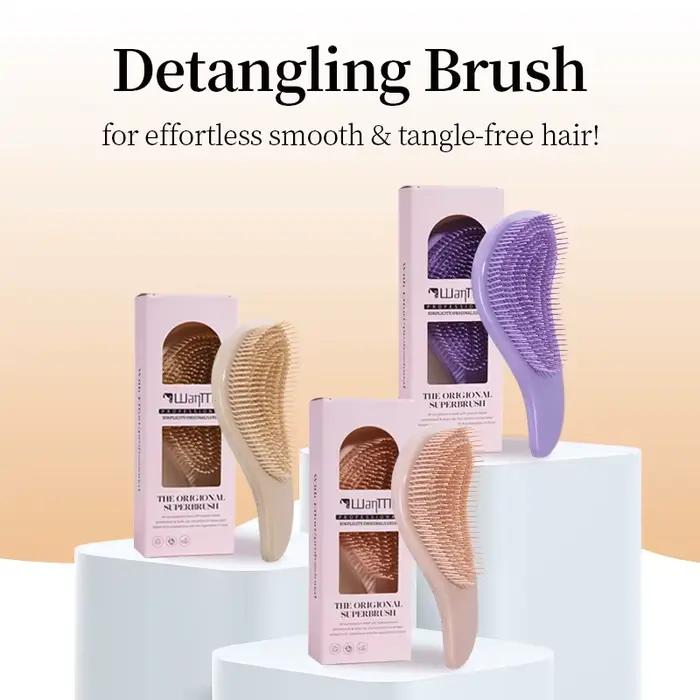 Peigne à cheveux magique démêlant en boîte, peigne de coiffure antistatique pour filles, peigne de M