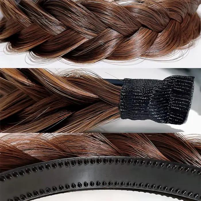 Perruque synthétique tressée torsadée pour femmes, bandes de cheveux, tresses à la mode, accessoires