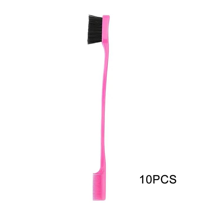 10/20 brosses double face pour le contrôle des bords des cheveux - Multifonctionnelles, brosses à ch