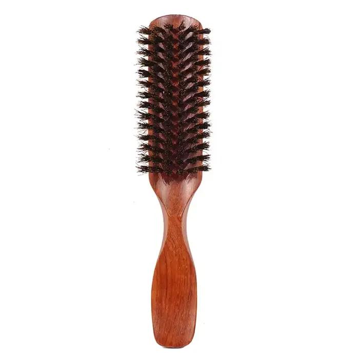 Brosse à cheveux démêlante, peigne à cheveux emmêlé, poils de sanglier, façonnage, définition des bo