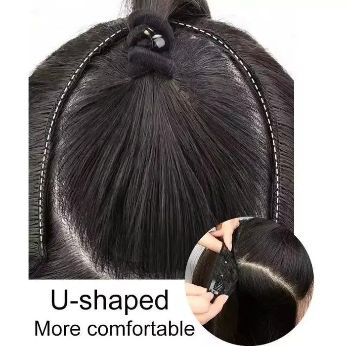 22/24 pouces synthétique en forme de V couches 4 Clips longue Extension de cheveux raides mode posti