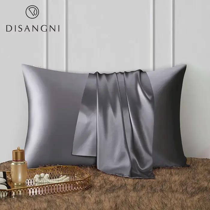 DISANGNI 22 Momme Taie d'oreiller 100 % soie de mûrier naturelle pour cheveux et peau - Pure soie do