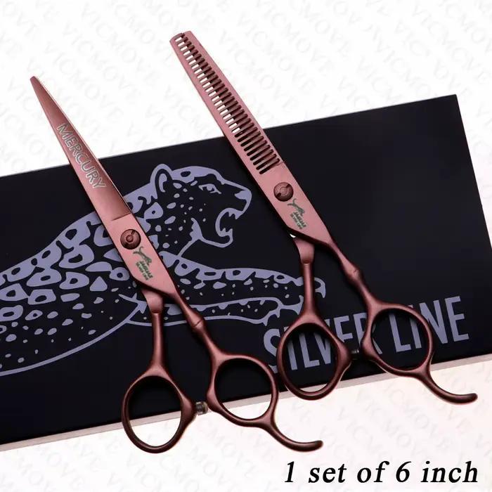 Ciseaux de coiffure professionnels de haute qualité, 5.5 et 6.0 pouces, coupe de cheveux + ciseaux a