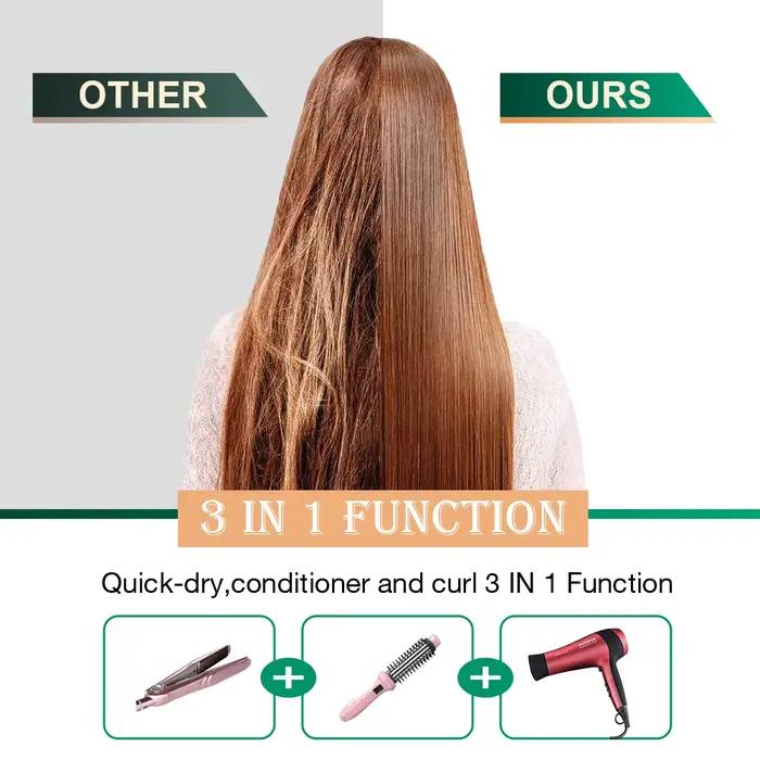 Nouveau sèche-cheveux peigne Air chaud friser pour rouleau de cheveux sèche-cheveux ionique brosse à