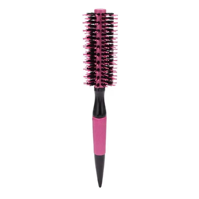 Brosse à cheveux ronde en bois avec mélange de poils de sanglier, outils de coiffure en Nylon, céram