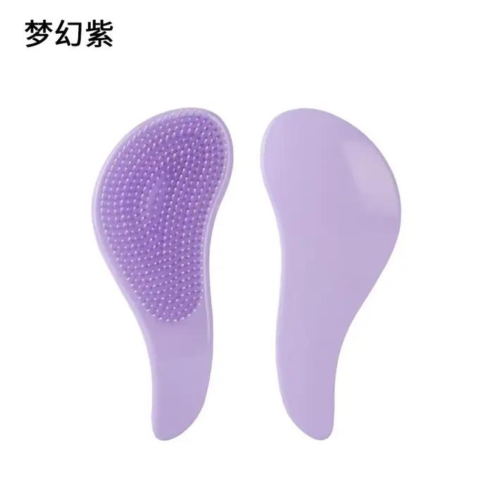 Peigne démêlant à poignée magique, Mini brosse de Massage antistatique pour cheveux, douche longue e