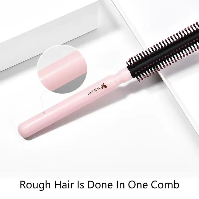 Peigne à cheveux ondulé et bouclé, brosse en rouleau, peigne rond, soins, outil de Salon de beauté, 