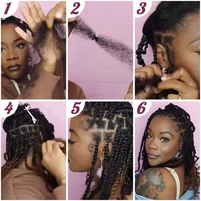 8 pouces 1 paquet 50g Afro crépus cheveux en vrac pour Extensions de dreadlocks réparation Locs Mini