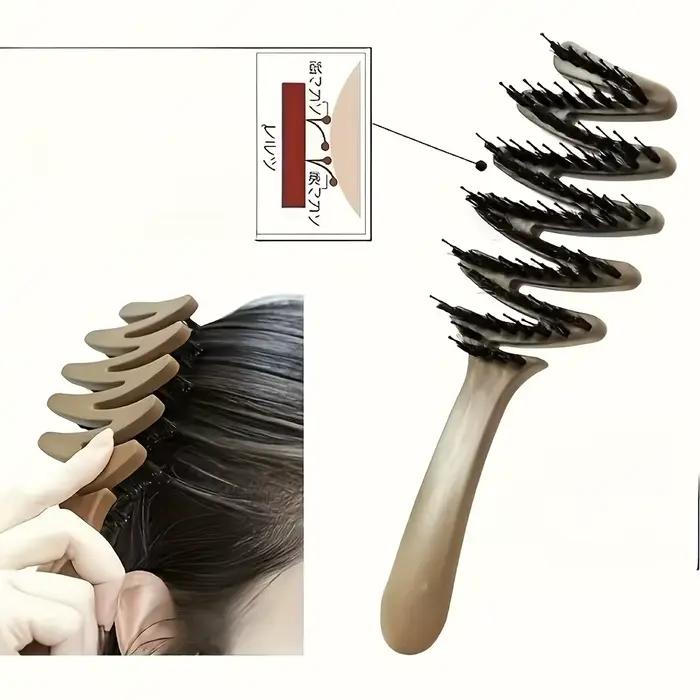 Un massage antistatique du cuir chevelu de haute qualité/brosse douce pour cheveux lisses et volumin