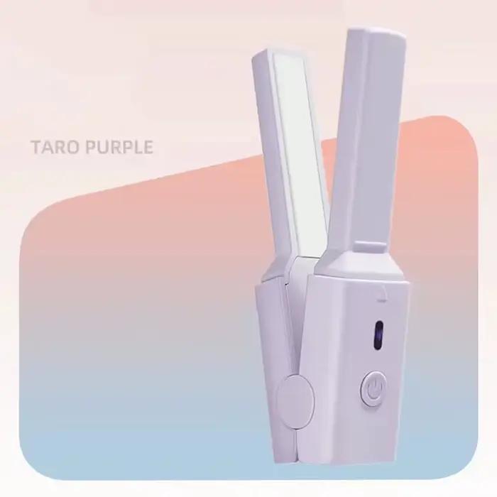Mini lisseur portable USB mignon pour cheveux raides, petit fer à lisser pour dortoir, pour friser l