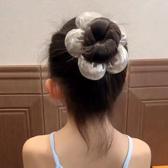 Chouchous à fleurs Super mignons pour enfants, accessoires de bandeau élastique pour filles, cravate