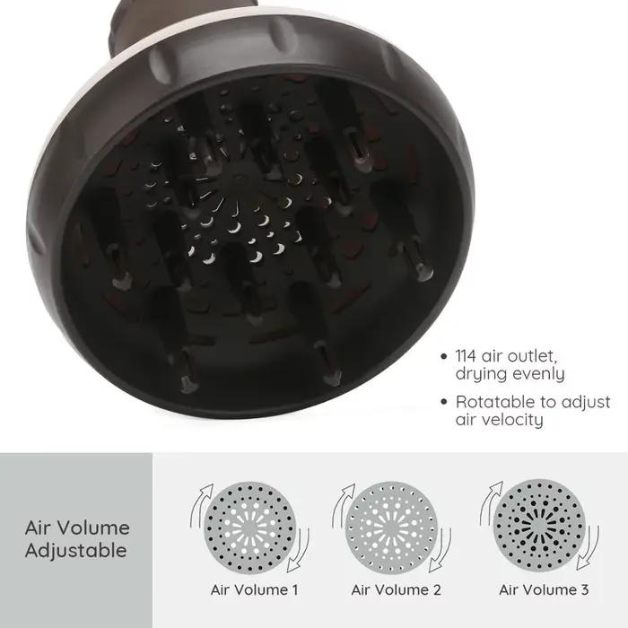 Segbeauty-Diffuseur amélioré pour sèche-cheveux, sèche-cheveux à coupe ondulée bouclée, diffuseur sa