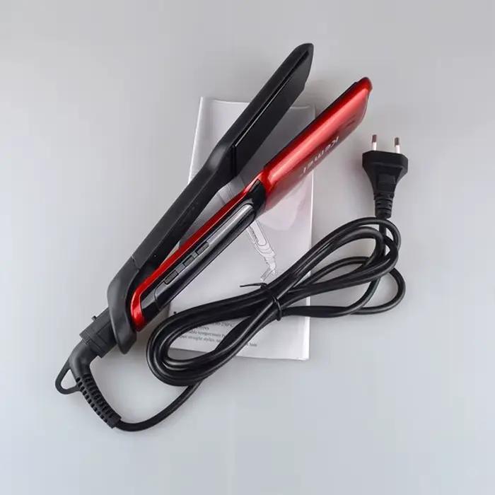 Lisseur professionnel KM-9620 multi-styles, outil de coiffure de qualité salon pour des coiffures pa