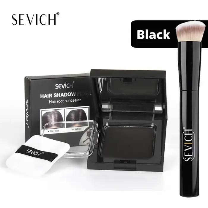 SEVICH 12g poudre de ligne de cheveux avec brosse eau résistant à la sueur ombre de cheveux poudre p