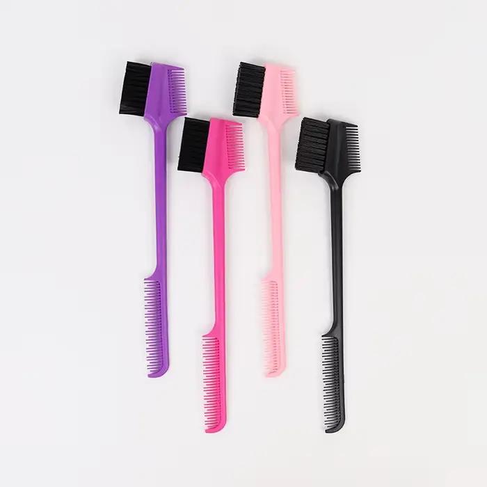 1 brosse à cheveux antistatique en plastique, contrôle à trois côtés, brosse de teinture pour cheveu