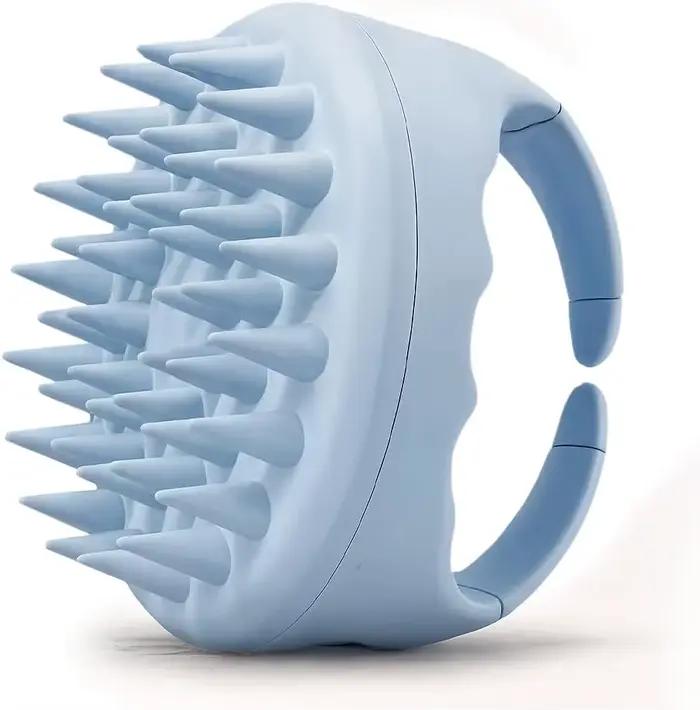 Brosse de massage du cuir chevelu pour le shampoing, exfoliant capillaire pour éliminer les pellicul