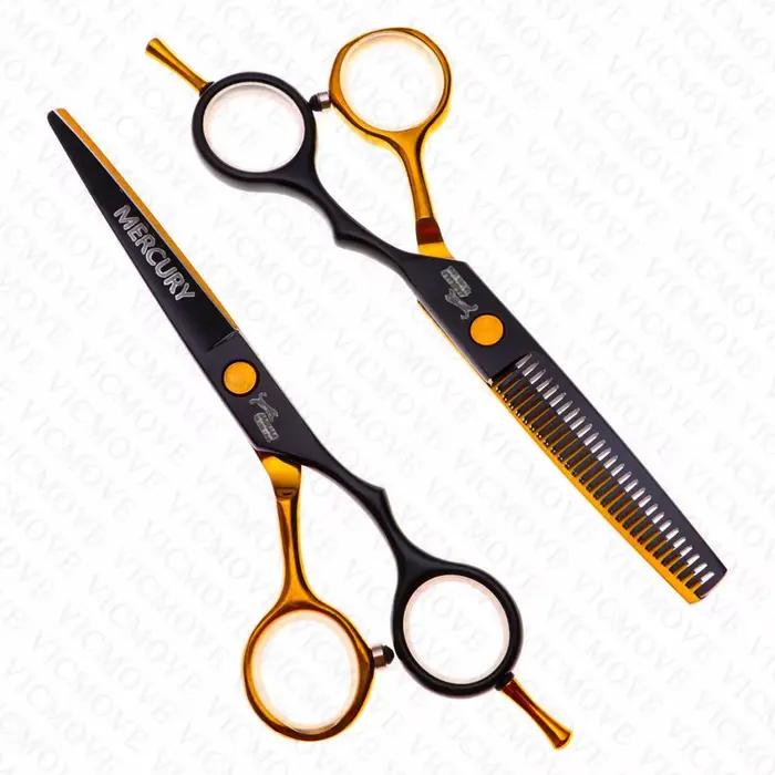 Ciseaux à cheveux professionnels de haute qualité, 5.5 pouces, ensemble de coupe et amincissement, p