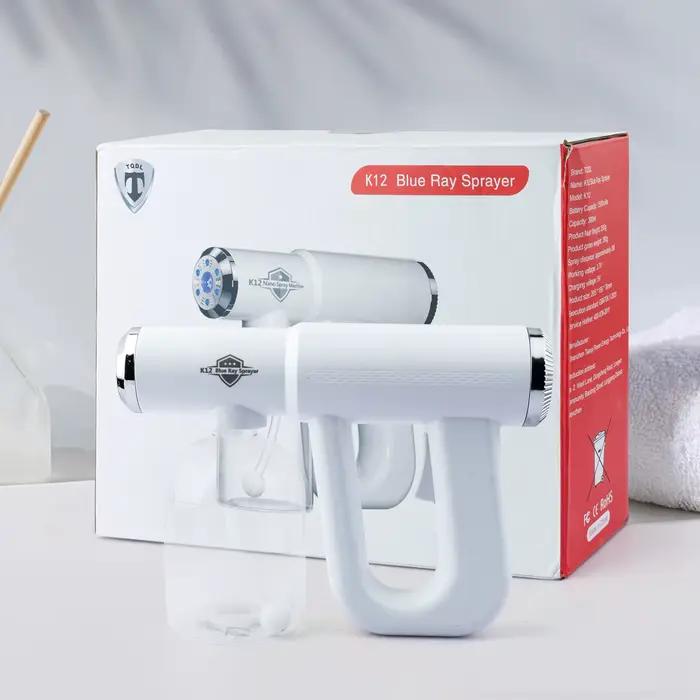 Bouteille de pulvérisation Nano à lumière bleue de 300ML, pistolet de pulvérisation à vapeur électri