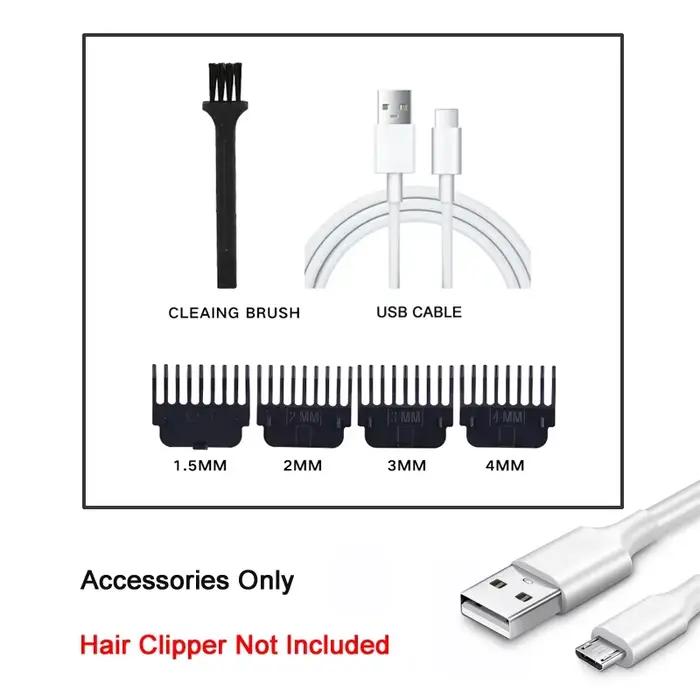 Tondeuses à cheveux professionnelles pour hommes, sans fil, rechargeables, sans écart, lame en T, co