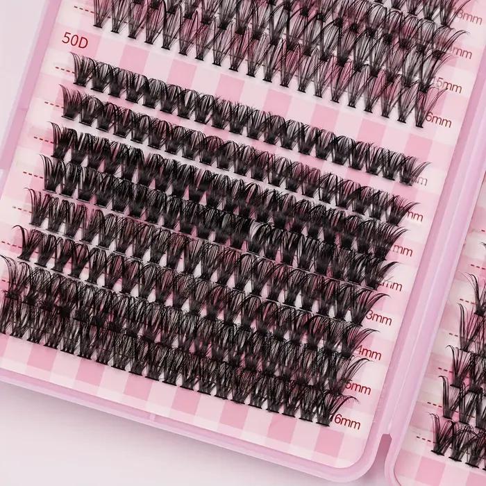 640 extensions de cils - Rouleau D, 9-18 mm, épaisseur 30D-80D, parfait pour les yeux de chat, les y