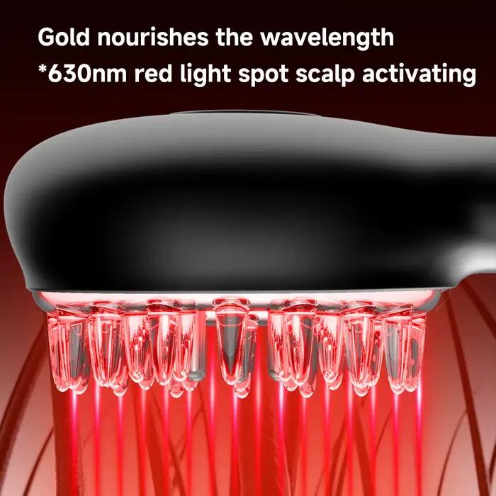 DOCO-Peigne de massage électrique EMS, thérapie à la lumière rouge par vibration, croissance des che