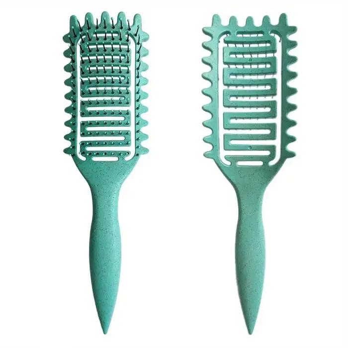 Brosse à cheveux démêlante en poils de sanglier creux, peigne à cheveux emmêlé, façonnage, définitio