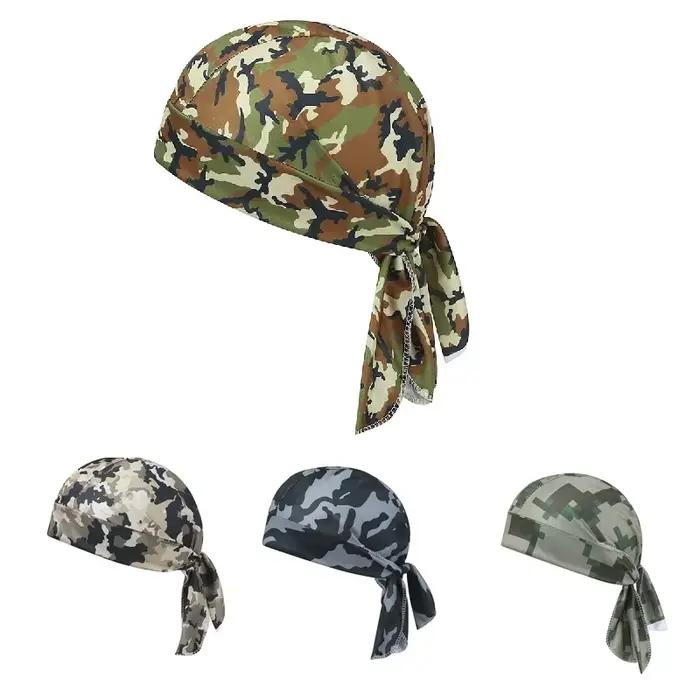Bandeau de Camouflage Bandana mouchoir tête homme chapeau de Pirate capuche de cyclisme Protection s