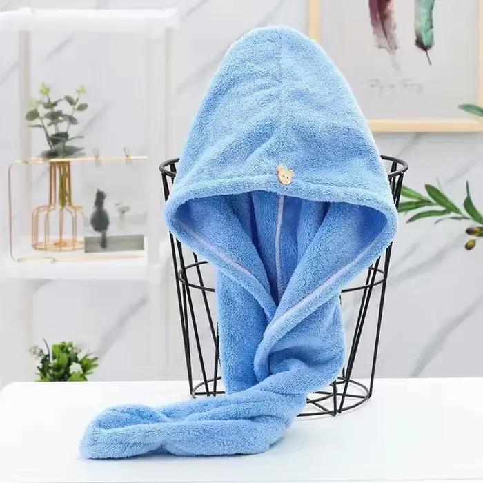 Bonnet de cheveux secs serviette de sport fibre Super fine serviette de bain adulte serviettes salle