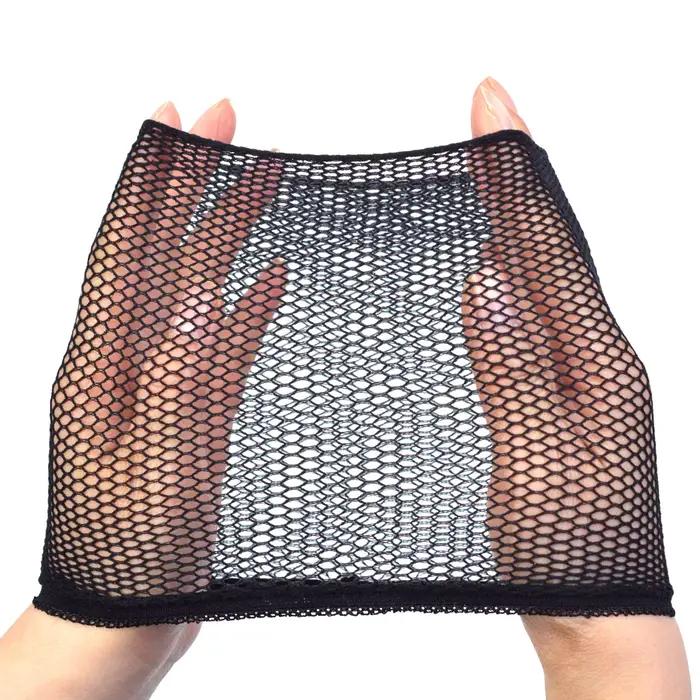 Bonnet de perruque en maille extensible, filet à cheveux noir élastique, filet de perruque en résill