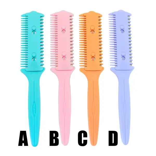 Brosse amincissante pour cheveux, peigne de rasoir pour barbier, outil de coiffure, lames de rasage,