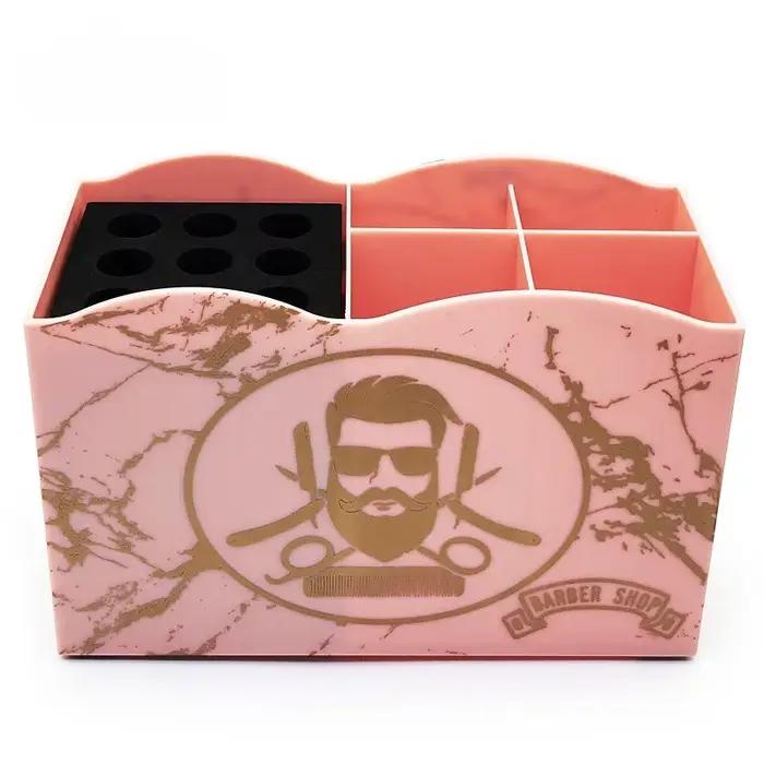 Boîte de rangement pour outils de coiffure, salon de coiffure, ciseaux à cheveux, peignes, support à