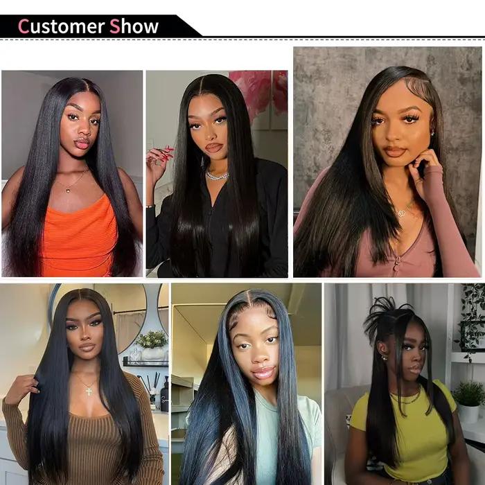 Extensions de cheveux vierges brésiliens naturels noirs non traités, tissage rapide, lisses, grade 1