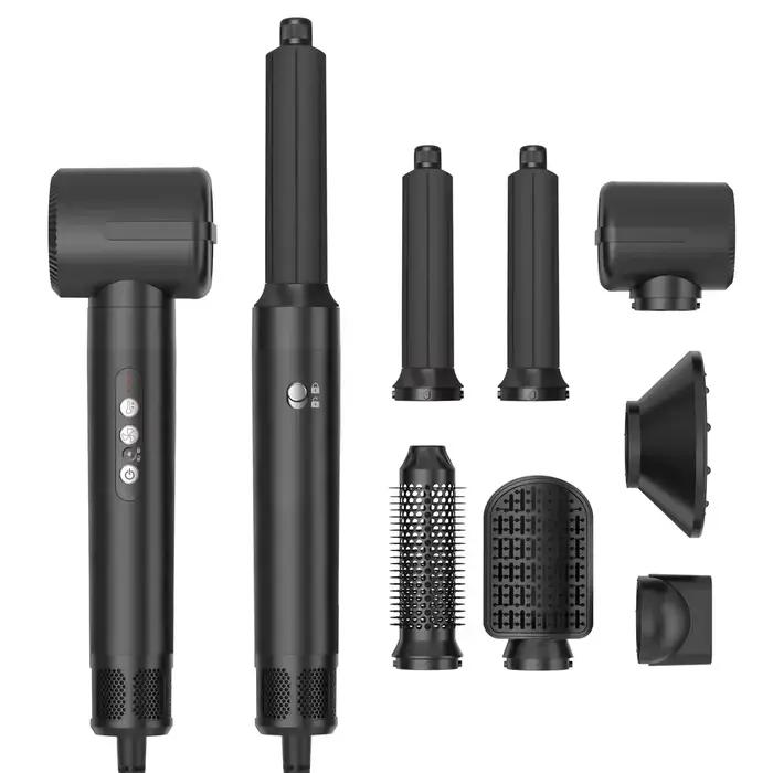 Sèche-cheveux 7 en 1, brosse sans balais, haute vitesse, avec diffuseur, sèche-cheveux ionique, peig