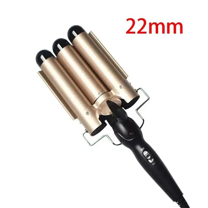 Fer à friser professionnel en céramique, Triple baril, fer à friser les cheveux, outils de coiffure,