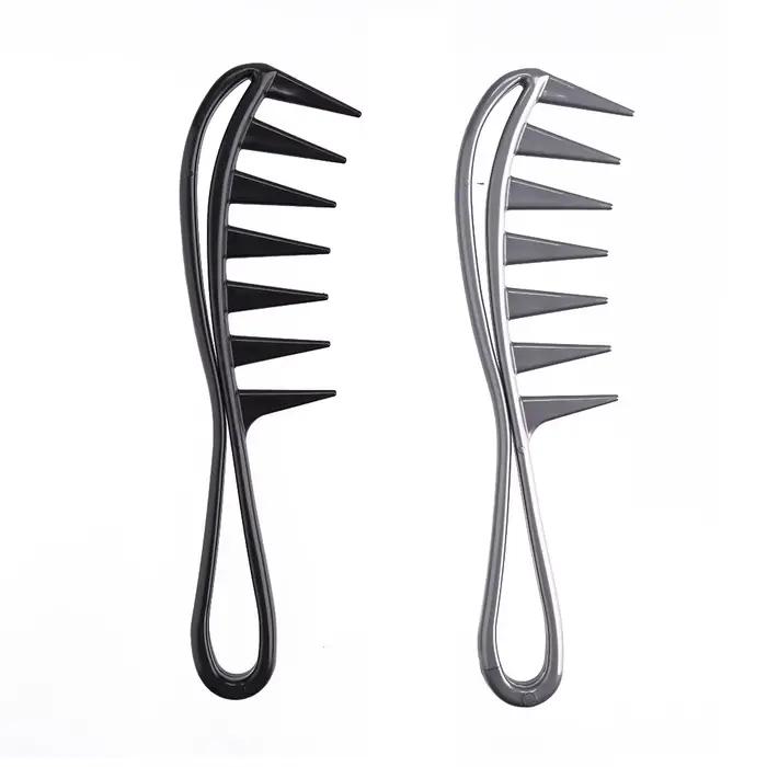 Peigne requin à dents larges, exfoliant, bouclé, pour salon de coiffure, outil de coiffure, spécial 