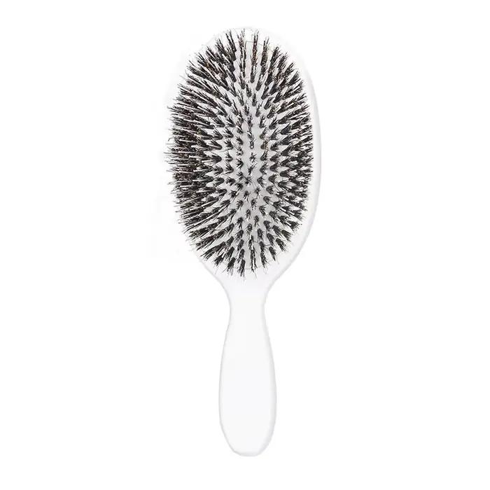 Brosse à cheveux en poils de sanglier, peigne de massage de coiffeur de beauté, poignées, lisseur d'