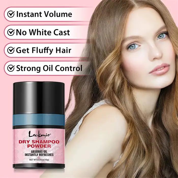Lockmio-Shampoing sec en poudre volume instantané, contrôle de l'huile de bain, cheveux moelleux, re