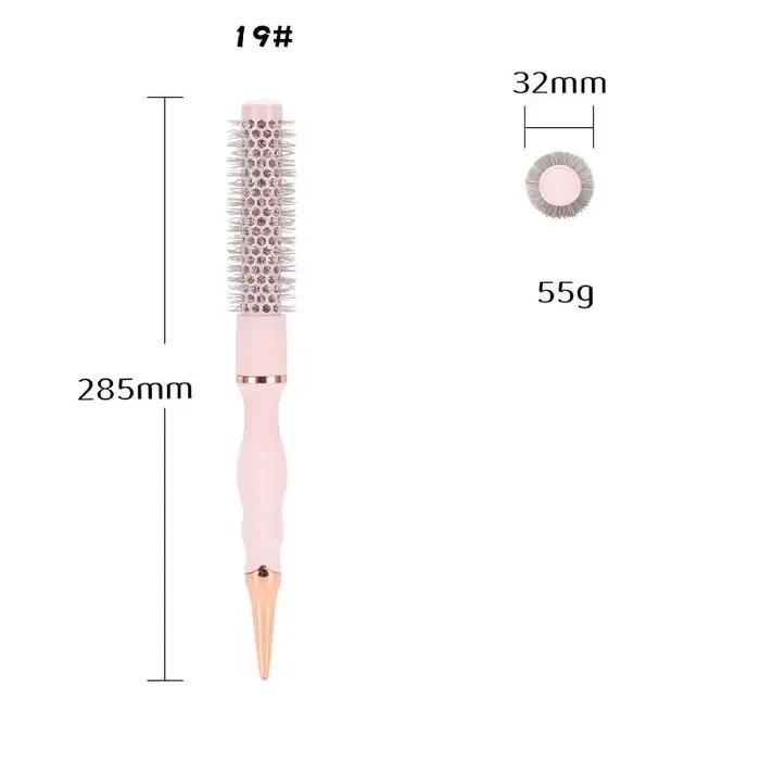 Nouveau! Brosse ronde professionnelle pour sèche-cheveux, peigne chauffant en tube d'aluminium profe