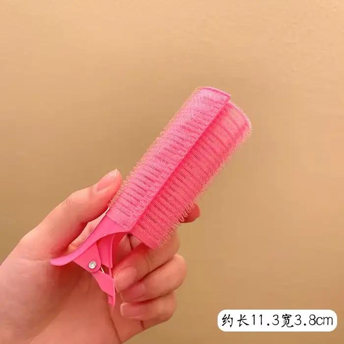 S/M/L rouleaux de cheveux paresseux bigoudis Air frange rouleaux de friser en plastique auto-adhésif