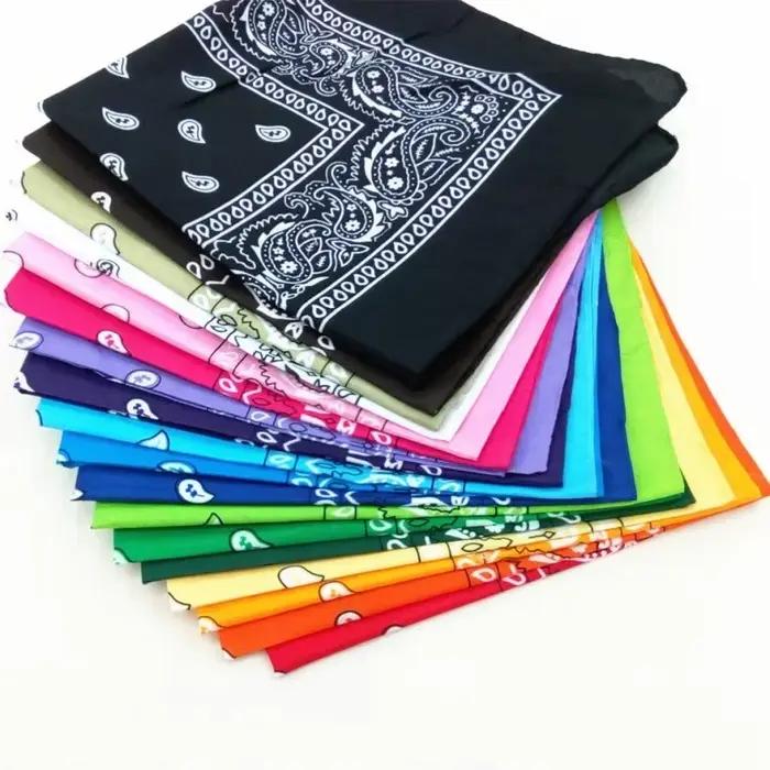 Unisexe hommes femmes Bandana bandeau Cowboy hommes motard sport chapeaux poignet bandeau simple fac